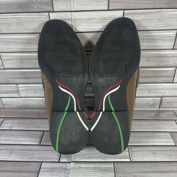 SARTO Women's Brown Patent Slip-On Loafers Women's Shoe Size‎ 8 - Picture 15 of 16